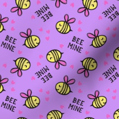 Bee Mine - Purple - valentines day