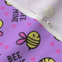 Bee Mine - Purple - valentines day