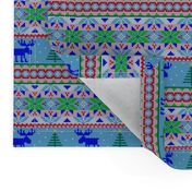 Fair Isle Winter Christmas Knitting Pattern