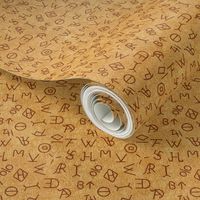 Small Cattle Brands on Leather