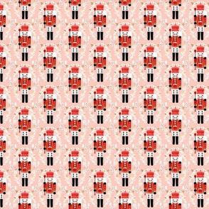 MINI nutcracker fabric - christmas fabric, holiday fabric, xmas fabric, cute christmas fabric by the yard