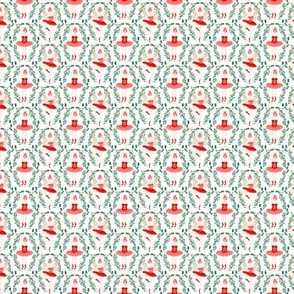 MINI nutcracker ballerina // nutcracker ballet nutcracker christmas xmas holiday xmas red and pink ballet christmas fabric by andrea lauren