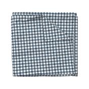 Watercolor Gingham Midnight Blue