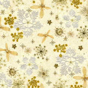 Holiday Snowflakes silver and gold