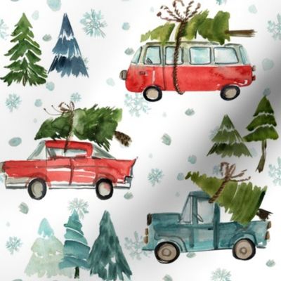 Christmas Santa's Other Ride // Woodland Trees 