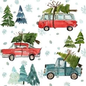 Christmas Santa's Other Ride // Woodland Trees 