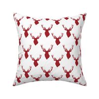 4" Red Deer White Back