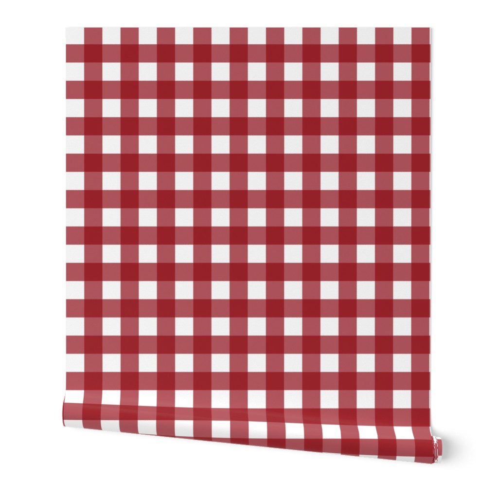 4" Red Plaid