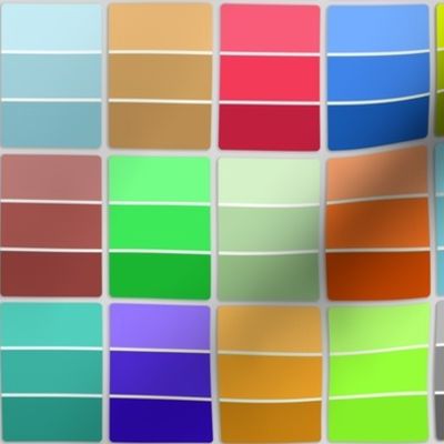 paint chips - multicolored