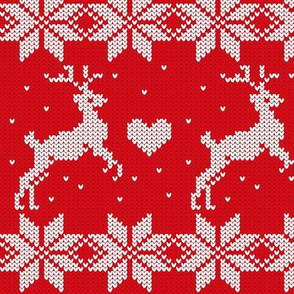 Christmas -fair isle knitted pattern