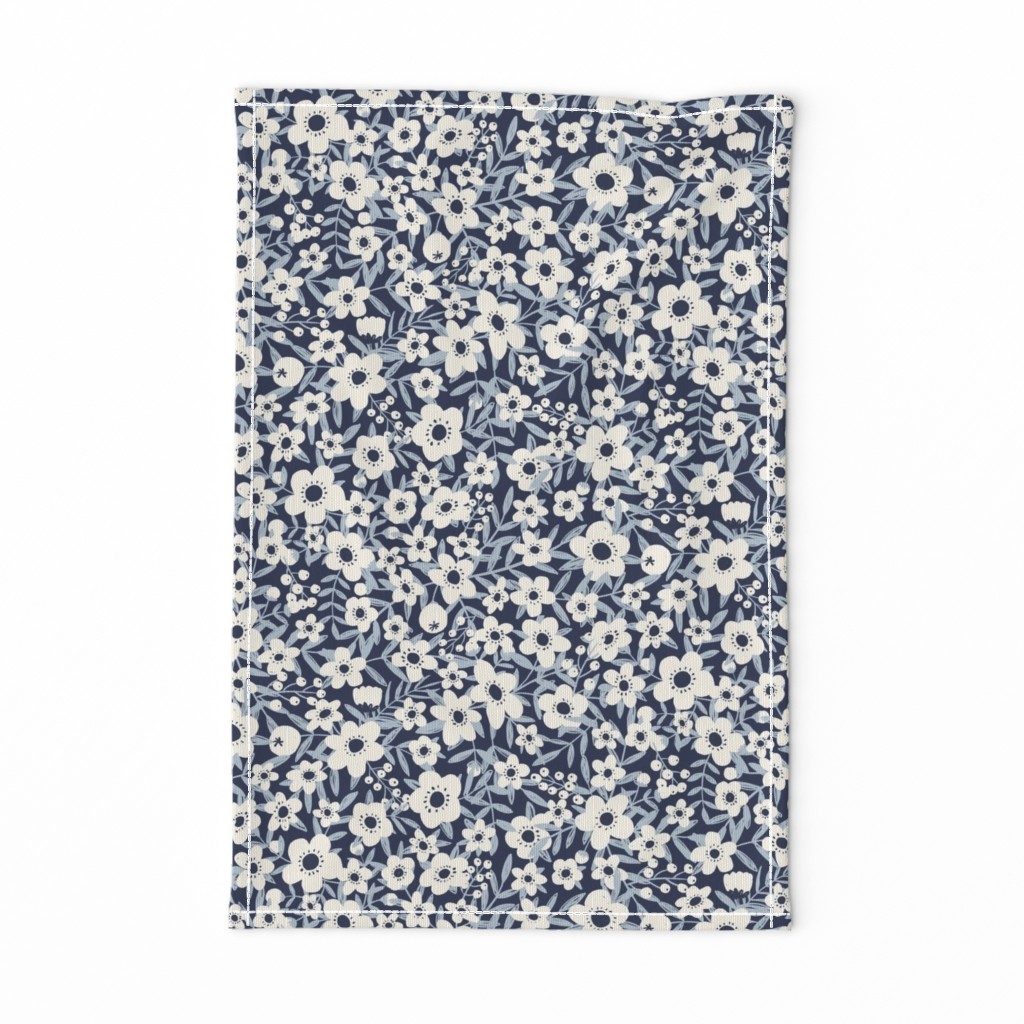 Ditsy Indigo Blue Floral