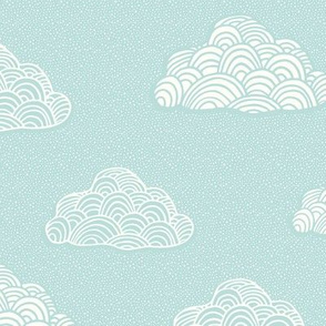 Cumulus Cloud - Soft Nursery Aqua - MED