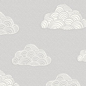 Cumulus Cloud - Soft Nursery Gray - MED