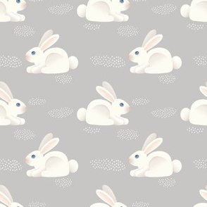 Bunnies Gray - Special 2" Bunny Scale