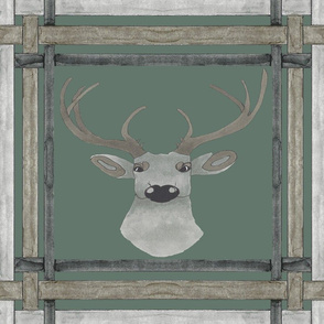 CAMO DEER IN PLAID