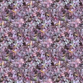 Purple Leaves | Seamless Photo Floral Print