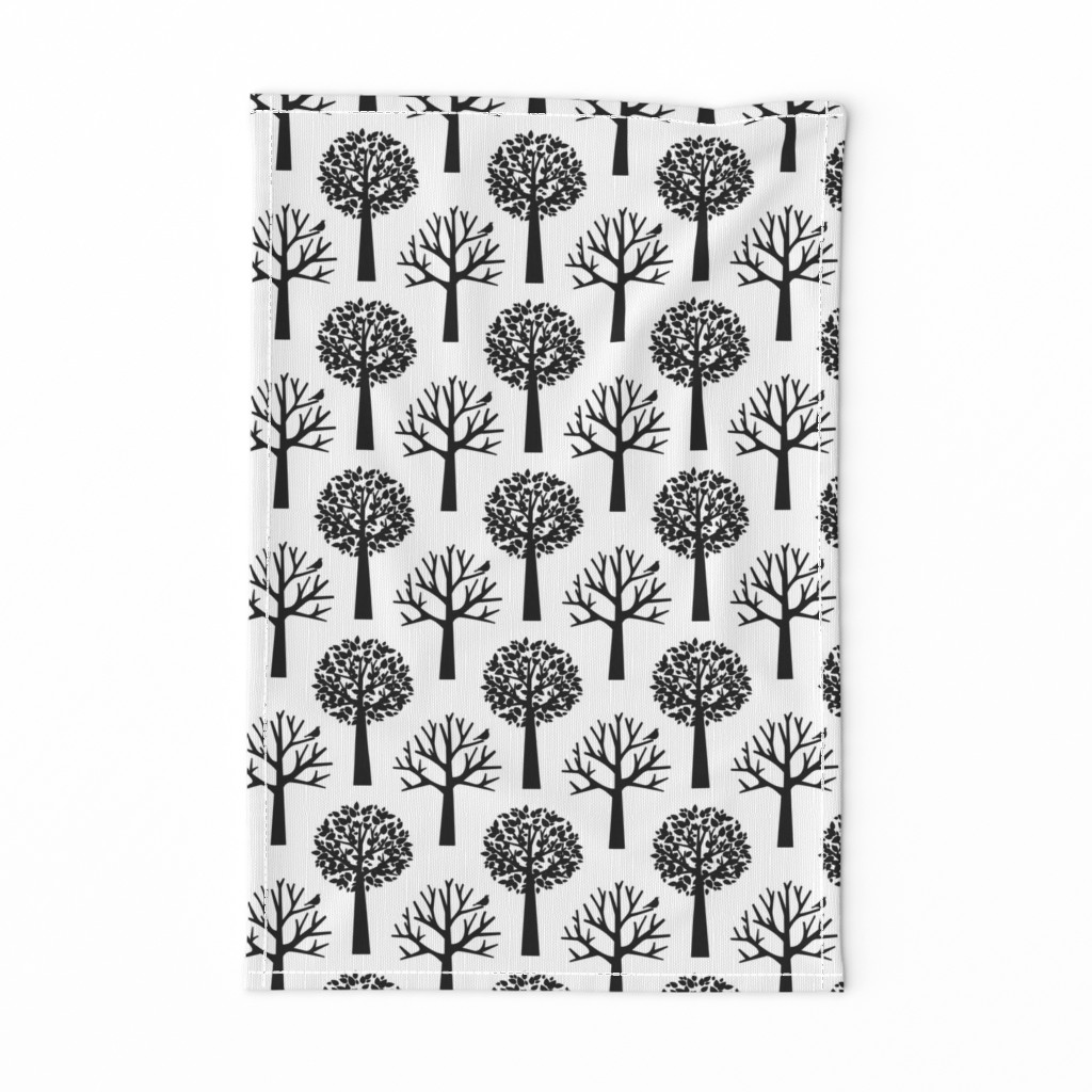 Tree Seasons - Large Scale B & W