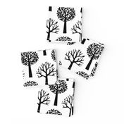 Tree Seasons - Large Scale B & W