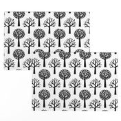 Tree Seasons - Large Scale B & W