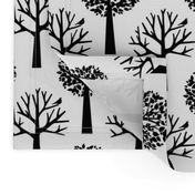 Tree Seasons - Large Scale B & W