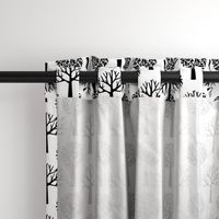 Tree Seasons - Large Scale B & W