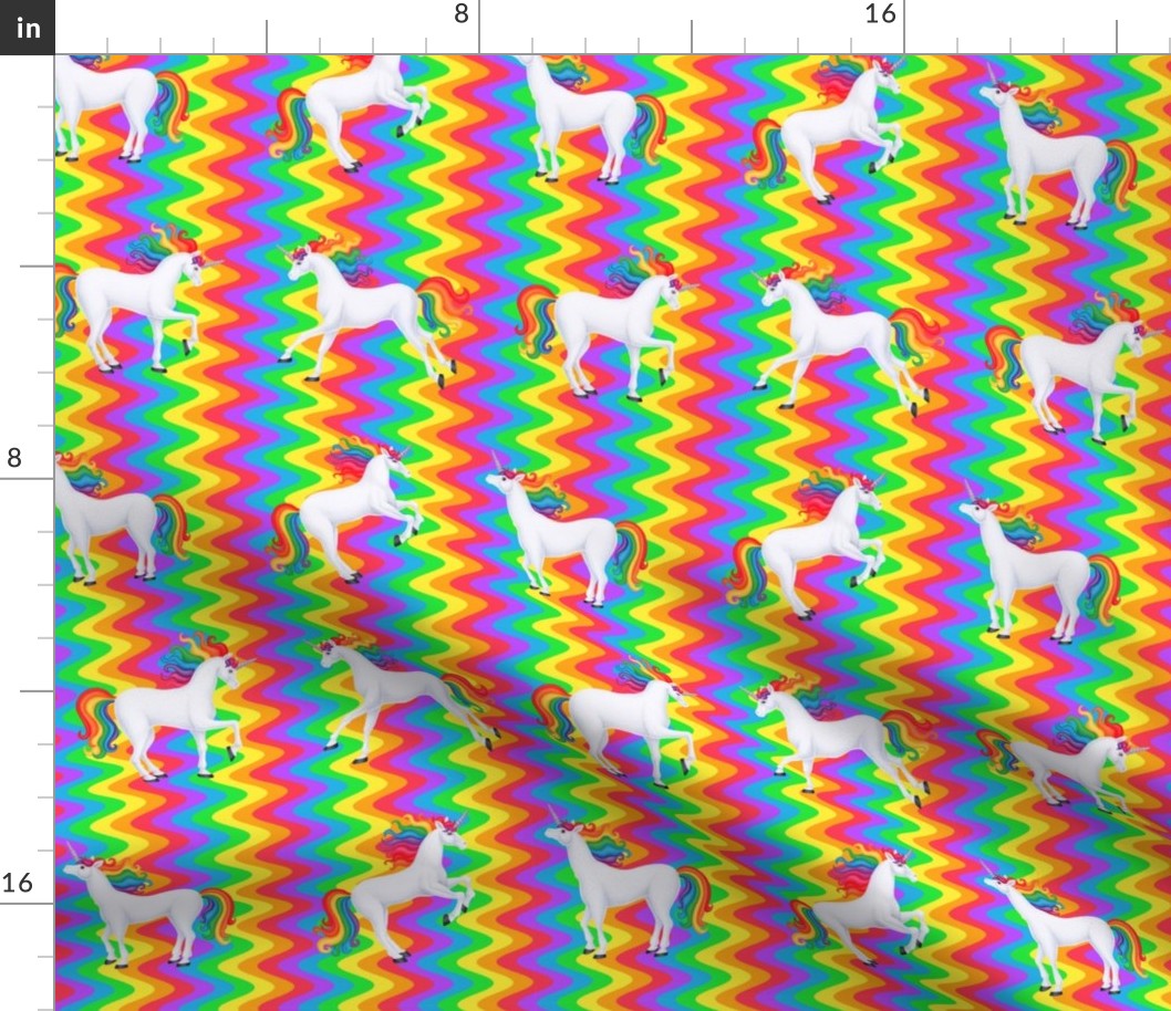 rainbow unicorns rainbow wave