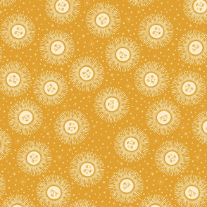 Golden Sun - multidirectional - mustard yellow - medium