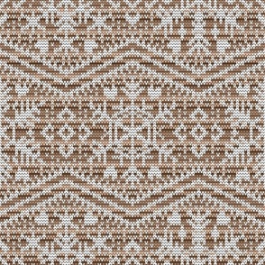 Fair Isle Snowflakes Camel