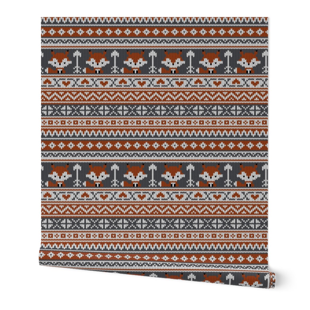 Fair Isle Fox_Gray