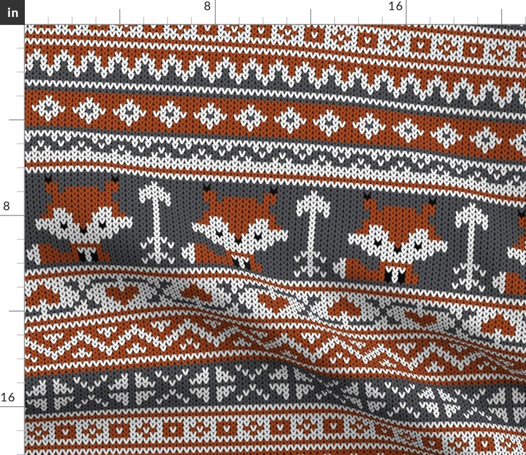 Fair Isle Fox_Gray