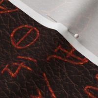 Cattle Brands on Leather (dark)