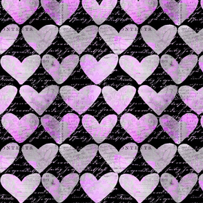 Heart Pattern Black And Pink