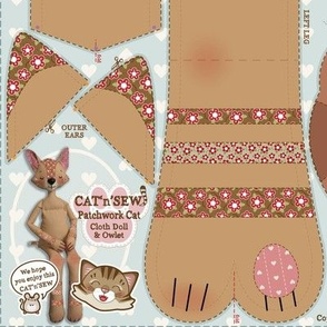 Tabby Patchwork Cat Doll