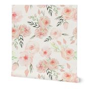 10" UtART Blush Watercolor Roses 