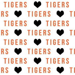 tigers black and orange sports team