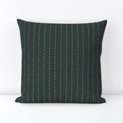 Thyme Pinstripes - dark green