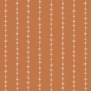 Thyme Pinstripes - Desert Brown