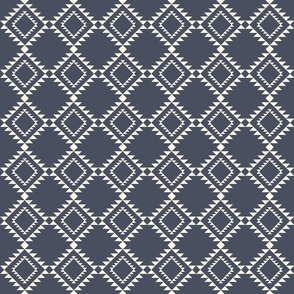 Southwestern Blanket design navy blue2 150