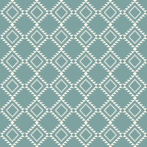 Southwestern Blanket design teal-2 150