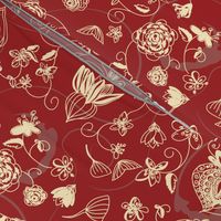 Red and Cream Chinoiserie