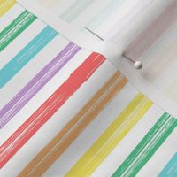 Marker Stripes - pastel rainbow