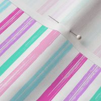 Marker Stripes - multi pink purple blue