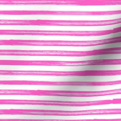 Marker Stripes - bright pink