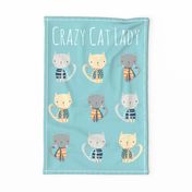 Crazy Cat Lady Tea Towel