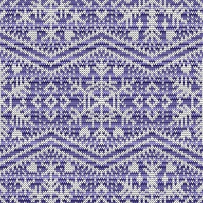 Fair Isle Snowflakes Purple