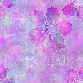 Modern Watercolor Flower Pattern