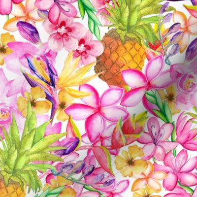 Tropical Watercolor Pattern