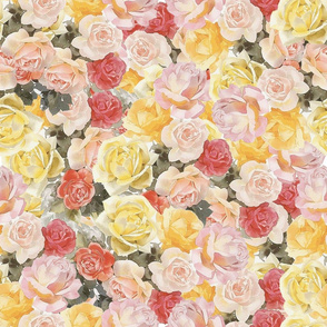 Vintage Rose Flower Pattern