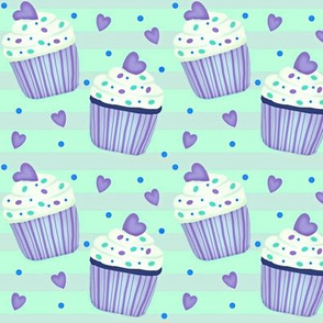 Cup Cakes for my Sweetheart!   - purple 