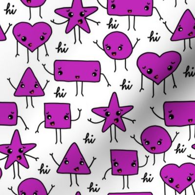 friendly shapes | purple